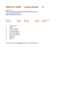 PHRASAL VERBS starting with letter D