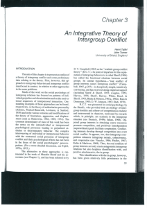 Intergroup Conflict: An Integrative Theory