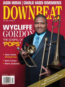 DownBeat Magazine: Wycliffe Gordon, Jazz Studies 2015