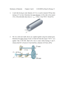 Mechanics of Materials: Shafts, Stress, and Bending Problems