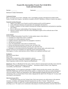 201 Goals and Instructions F11