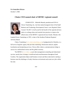 Michelle Menard, president and CEO of Choice Translating, Inc