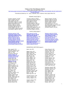 Freemasonry in the New York Third Masonic District