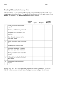Rosenberg Self-Esteem Scale | Assessment Tool