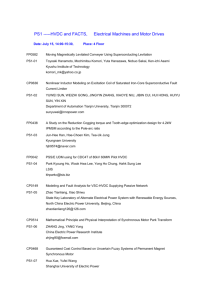 HVDC, FACTS, and Electrical Machines Conference Papers