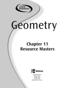 Geometry Chapter 11 Resource Masters