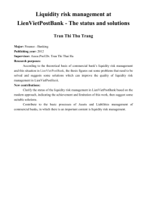 Liquidity risk management at LienVietPostBank