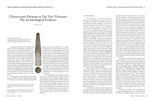 Chinese Firearms in Dai Viet: Archaeological Evidence