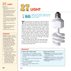 Light: Dual Nature, Speed, and Properties - High School Physics
