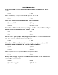 Forklift Safety Basics Quiz: Test Your Knowledge