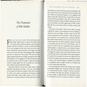 The Treatment of Bibi Haldar