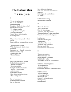 T.S. Eliot's The Hollow Men: Analysis & Discussion