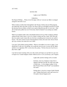 Decision Height: WASP Play Script - WWII Drama