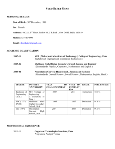 Syed Sleet Shah - Resume
