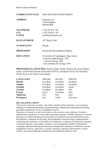 curriculum vitae - Nordic Institute of Asian Studies
