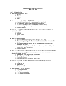 Grade 9 Space Science Practice Test