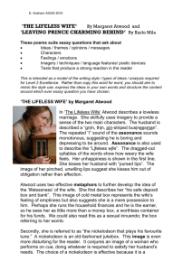 Poetry Analysis: Atwood & Mila - Essay Model