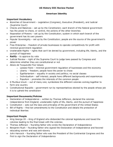US History EOC Review: American Identity & Expansion