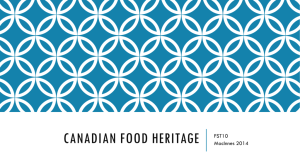 Canadian Food Heritage: Regional Cuisine & Influences