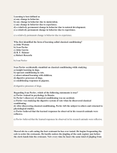 Classical Conditioning: Test Questions & Answers