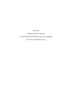 Reflective essay
