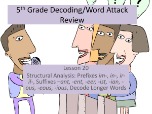 5th Grade lesson 20 word work power point