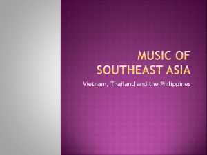 Music of Vietnam, Thailand, and the Philippines