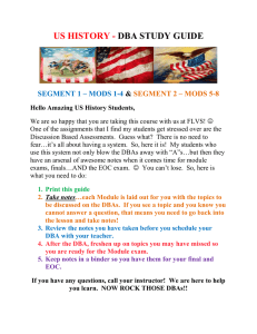 US History DBA Study Guide: Modules 5-8