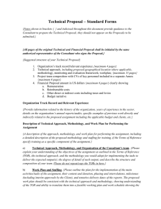Technical Proposal Template - Consulting Services