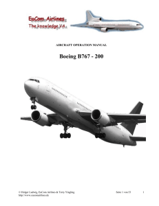 Boeing 767-200 Aircraft Operation Manual