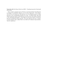 Eric Rains (Caltech and MIT), “Vanishing integrals for Macdonald September 28: polynomials.”