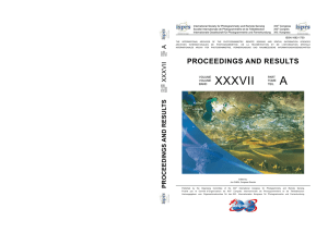 ISPRS Congress Proceedings: Photogrammetry & Remote Sensing