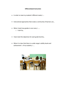 Differentiated Instruction Strategies for Teachers