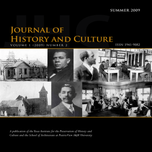 JHC Journal of History and Culture