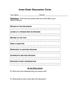 Inner-Outer Discussion Circle S  L