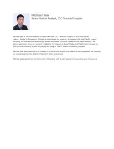 Michael Yeo Senior Market Analyst, IDC Financial Insights  