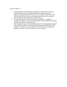 Exercise Chapter  15
