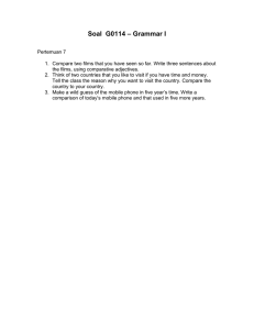 – Grammar I Soal  G0114