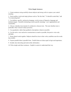 Write Simple Sentences