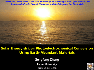Solar Energy Conversion: Earth-Abundant Materials