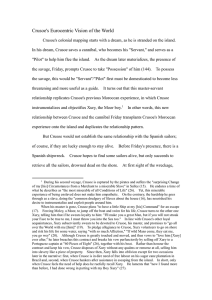 Crusoe's Eurocentric Vision: Colonialism & Hierarchy