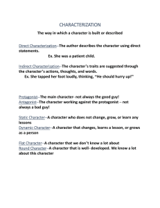 CHARACTERIZATION