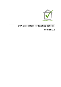 BCA Green Mark: Existing Schools Standard