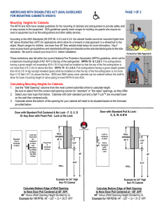 ADA Cabinet Mounting Guidelines: Accessibility & Safety