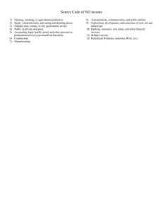 ND Income Source Codes & School District Codes