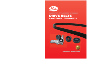 Gates Automotive Drive Belts & Components Catalogue