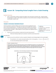 Scale Drawings: Computing Actual Lengths (Grade 7)
