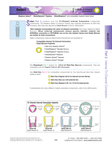 Nobel Biocare Compatible Dental Implant Components Catalog