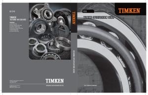 Timken Bearing Specification Guide