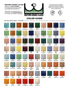 Western Ceramic Glazes Color Guide | Cone 05-6
